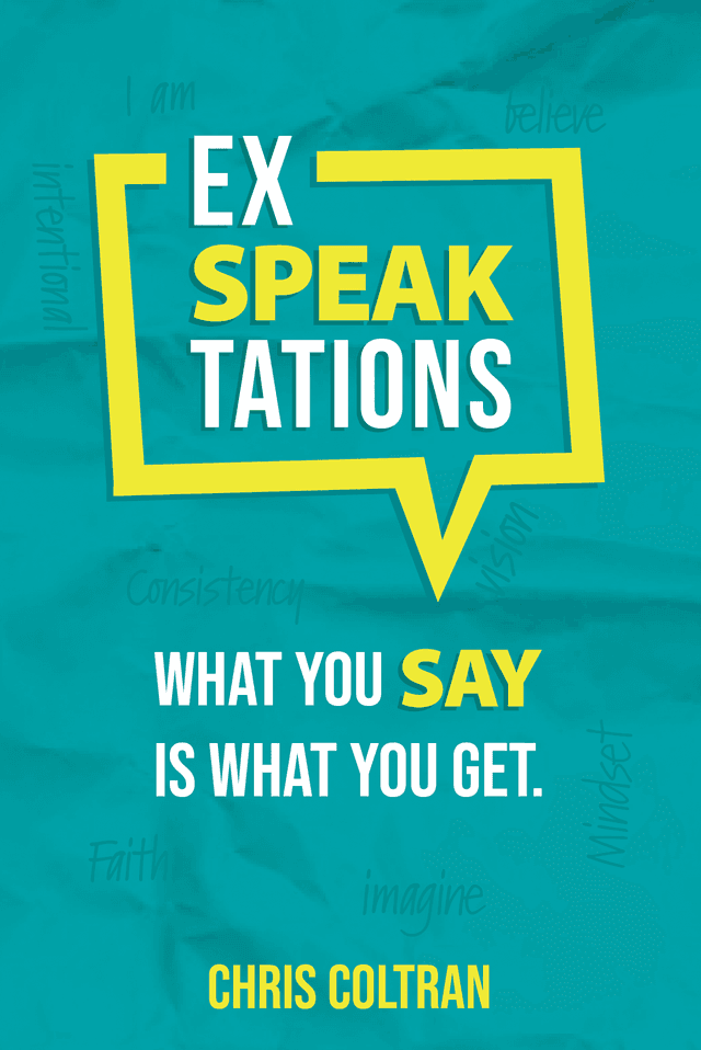 Exspeaktations™ book cover by Chris Coltran